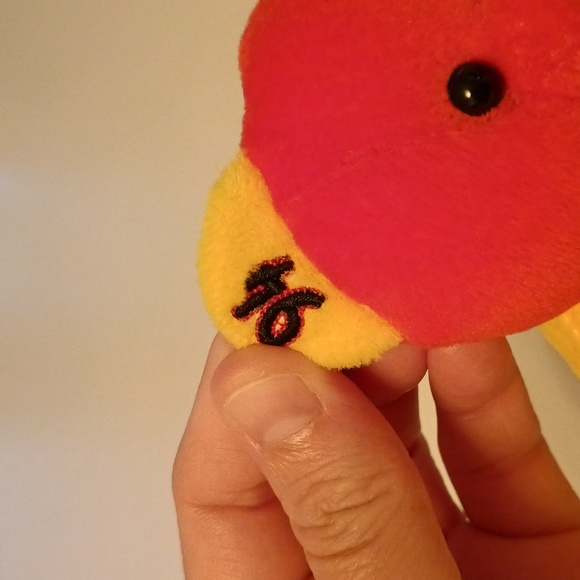 Vintage 1999 Bill Elliott Nascar Racing Beanie Baby Red and Yellow - Picture 3 of 12